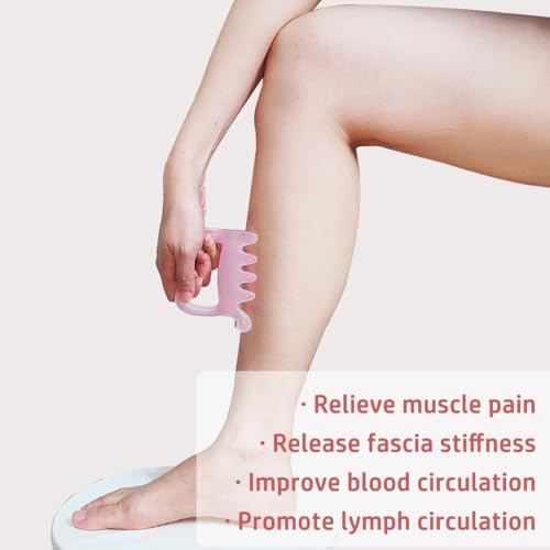Image of Large Fascia Massage Blaster Tool for Cellulite, Myofascial Release, Muscle Knots, Trigger Points, Cellulite Massager Tool for Body Tension Relief Promote Lymphatic Circulation Pink