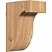 Ekena Millwork COR06X08X12DEL00SWR 5 1/2"W x 8"D x 12"H Del Monte Smooth Corbel, Western Red Cedar