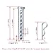 Heavy Duty Adjustable Clevis Pin ,Fastener Tool Size 1/2 x 2inch Zinc Steel 8 Holes W/ Matching R- Clip (8)