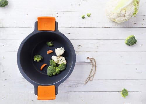 Braisogona Efficient- Cast Aluminium Tall Casserole, 24 cm, highly durable cast aluminium with pfoa-free non-stick coating.All Cookers Including Induction