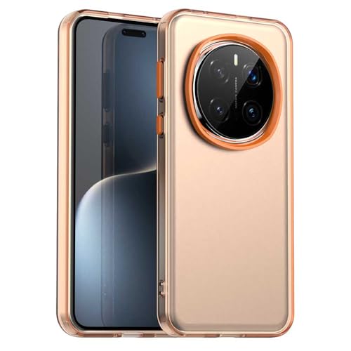 Image of for Honor Magic7 Pro 5G Case PC+TPU+PET Matte Anti-Drop Phone Back Cover - Orange