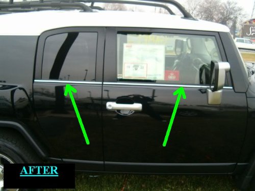 312 Motoring Fits 2007-2011 Toyota Fj Cruiser Chrome Lower Window Trim Moldings 4Pc 2008 2009 2010 07 08 09 10 11 #TOP3