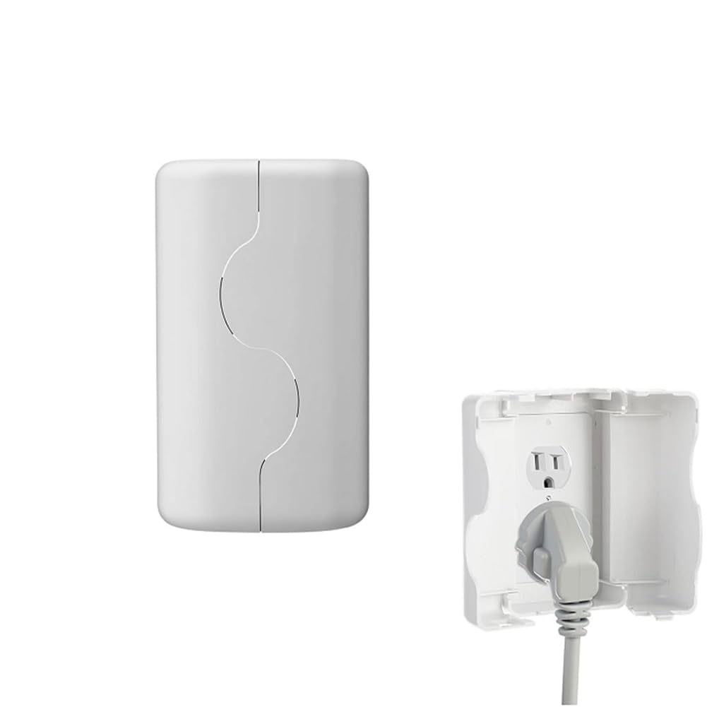 IJSDNVJNDX Proof Outlet Cover, Indoor Wall Outlet Covers Box, Double Lock System, Duplex& Decorator Electrical Outlet Plates 1pcs
