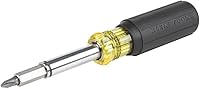 Klein Tools 32500MAG 11-in-1 Magnetic Multi-Bit Screwdriver Nut Driver: 8 Bits, 3 Sizes, Cushion Grip, Rare-Earth Magnets