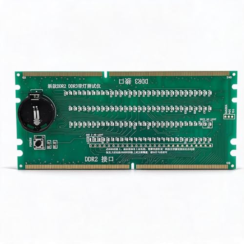 Tarjeta de prueba DDR2 DDR3 con luz para reparar placas base de ordenador sobremesa