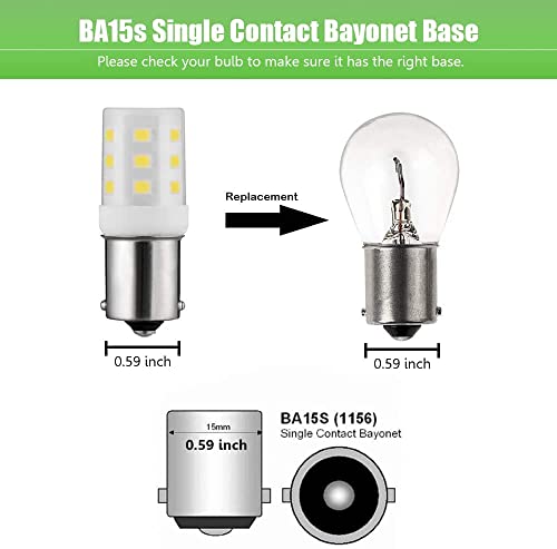 Makergroup 12Vac/Dc Low Voltage 2Watt Ba15S S8 Sc Bayonet Single Contact Base 1156 1141 Led Light Bulbs For Outdoor Landscape Lighting Path Lighting Deck Lighting 2Pcs #TOP3