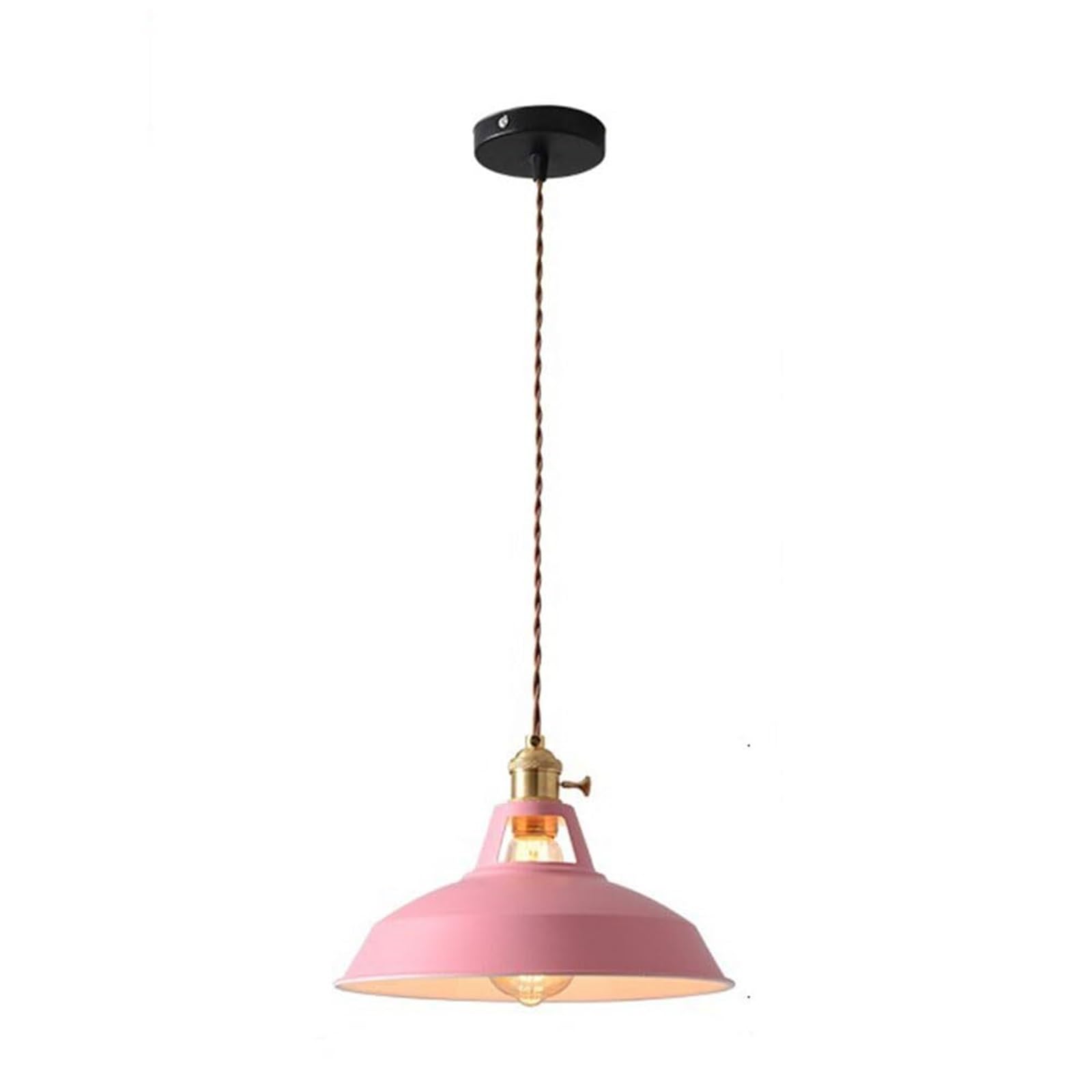SYAXVOM Fashion Chandeliers Ceiling Lighting Fixture – Modern Style Pendant Light, Simple Hanging for Living Room, Dining Loft, and Kitchen(Pink)