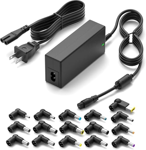 Powseed 65W Universal Laptop Charger for Dell HP Asus Acer Samsung Toshiba Lenovo IBM Sony Gateway Notebook Ultrabook Chromebook, DC Output 18.5V 19V 19.5V 20V...