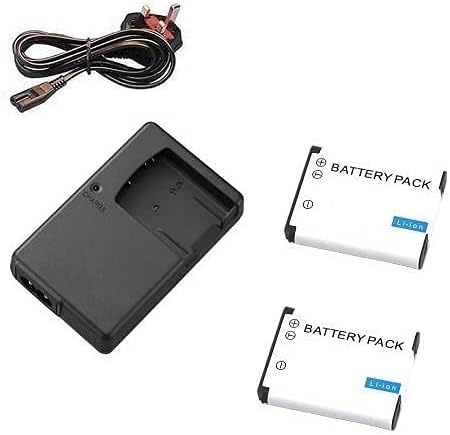 Kit 2 Batterie Li-Ion 700mAh + Caricabatterie Doppio USB Con LCD Per Nikon EN-EL19, Coolpix A100, A300, W100, W150, S32, S33, S100 - Foto 3
