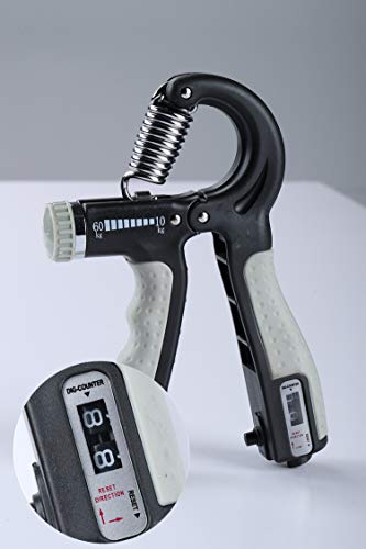 Andoer Fitness Hand Grip Strengthener Exercitador Resistência Ajustável Antiderrapante Pinça Aumenta