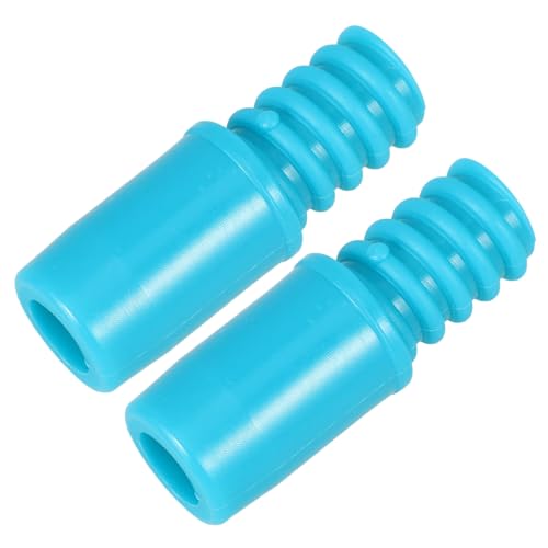 TOGEVAL 2 Piezas Conector Roscado Americano para Mango de Escoba y Fregona Punta Resistente de Plástico Compatible con Postes Metálicos de Color Verde Lago Fácil Instalación y Reemplazo