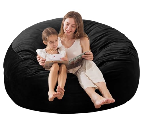 EDUJIN 3 ft Bean Bag Chair: 3' Memory Foam Bean Bag Chairs for Adults/Teens with Filling,Ultra Soft...