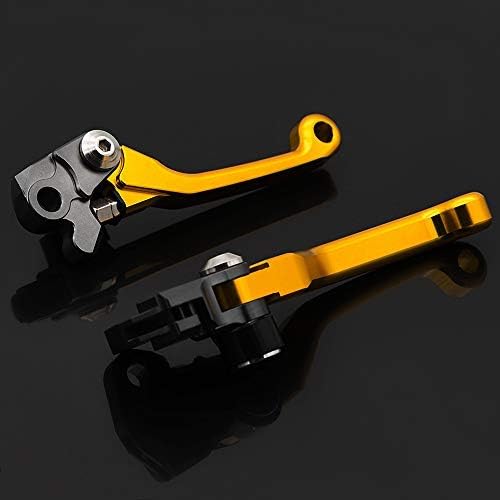 Krace CNC Motorcross Dirt Bike Pivot Brake Clutch Levers Set Compatible with Suzuki DR250R 1997-2000