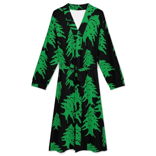 Arms of Lebanon Soft Robe Long Sleeve Bathrobes V Neck Sleepwear Spa Robes with Belt Men Woman3