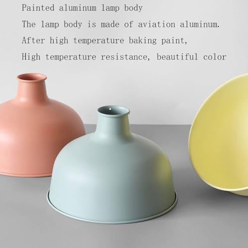 Luminaire de plafond élégant finition métal rose avec cordon ajustable - 2