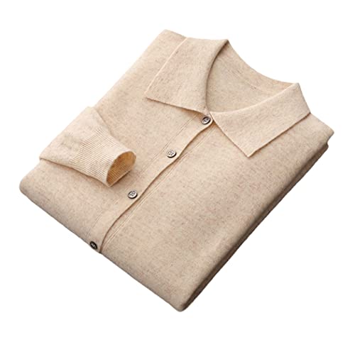 Pull col polo laine mérinos veste tricot douceur naturelle beige XL