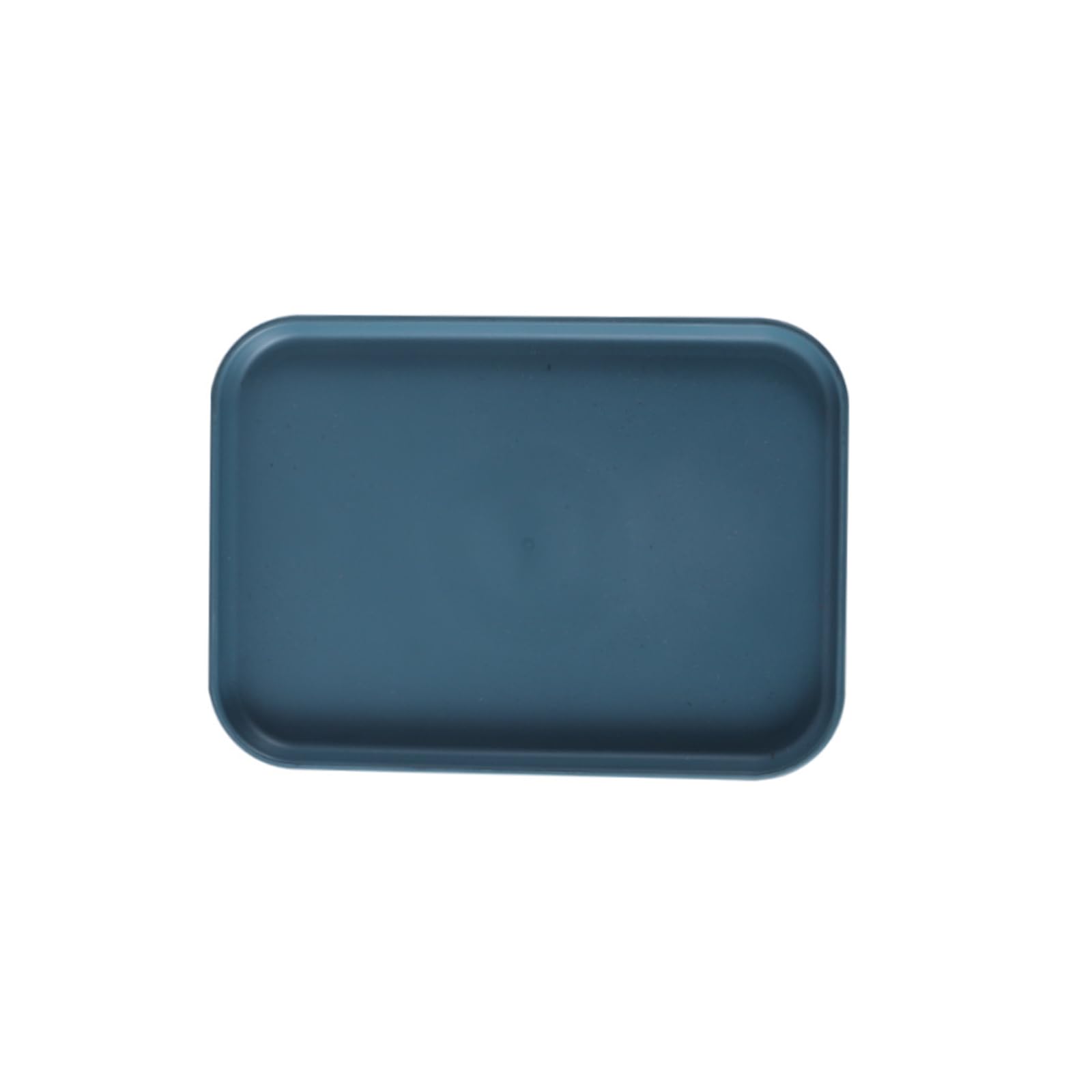 Rectangular Storage Tray 30.5cmx22cmx1.5cm Plastic Organizer Plate Decorative Storage Tray for Home Hotel Restaurant Organizer, Dark Blue