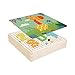 SM SunniMix 240 Pulsanti Artistici, Gioco Educativo con Tavole a Pioli, Puzzle per Unghie a Fungo per Regali Giocattolo Creativi dai 3 in su, Puzzle di Appre - Foresta