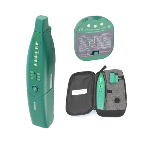 Kit Détecteur De Disjoncteur Et Testeur De Prise MS5902 - Avec Émetteur Et Récepteur