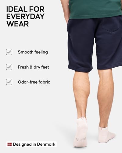 DANISH ENDURANCE Low-Cut Bamboo Viscose Ankle Socks for Men & Women, 6-Pack3