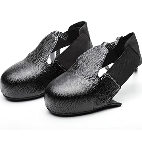 Teonei Safety Shoe Covers,Safety Overshoes,Steel Toe Caps,Universal Anti- Smash Leather Shoes Covers,1 Pair #TOP1