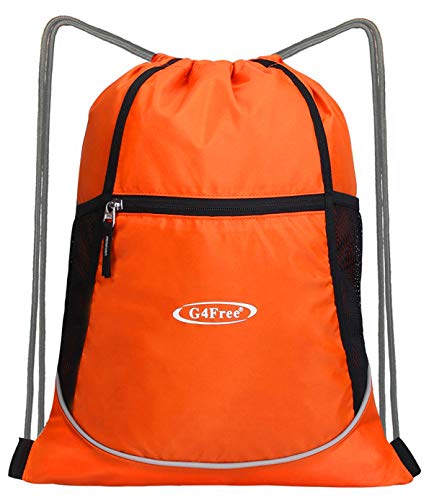 G4Free Drawstring Backpack 15L 20L String Backpack Drawstring Gym Bag Cinch Sack Pockets