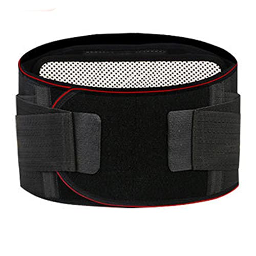 Ceinture de soutien lombaire noir XL avec sangles de taille réglables auto-chauffantes