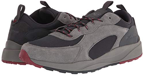 Columbia Men's Pivot WP, Shark/Red Element, 7.5