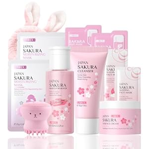 Skincare Set Sakura Women Skincare Gifts for Teen ...