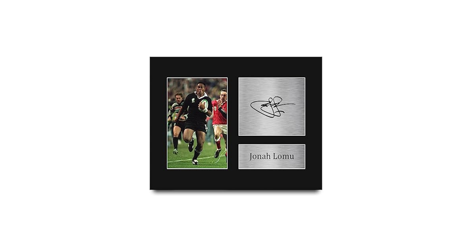 ジョナロムー直筆サイン　オールブラックス（Jonah Tali Lomu） Amazon.com: HWC Trading Jonah Lomu Gifts Signed Printed