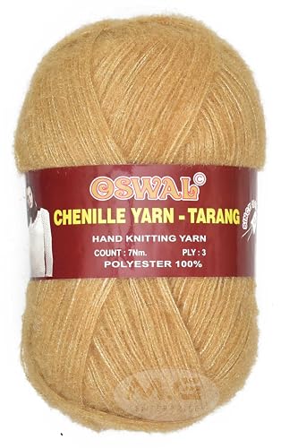 Image of M.G ENTERPRISE Knitting Wool Yarn, Soft Fancy Feather Wool Skin 100 GMS Best Used with Knitting Needles, Soft Fancy Wool-RE Art-HDH