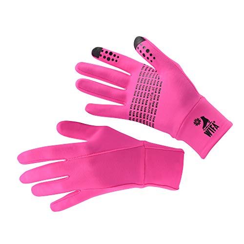 WIFA - Guantes para Patinaje sobre Hielo y Entrenamiento (Antideslizantes, Transpirables, para nios y Adultos), Rosa, 1