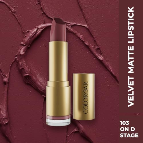 Image of Colorbar Velvet Matte Lipstick (Brown Free Size) | Normal Skin Type | Softening |Smoothening | Medium Coverage | All Skin Tone |