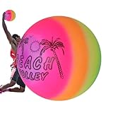 Globo inflable arcoíris | Juguete para niños gigantes | Globo de playa colorido, actividades de verano libre y