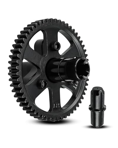 Steel 57T Slipper Clutch 0.8 Pitch Upgrades Part Fit for 1/10 Arrma Granite Senton Vorteks Big Rock 3S Kraton Outcast 4S 1/8 Typhon 3S Replace ARA310948, Metal Slipper Clutch Hop Ups, Black