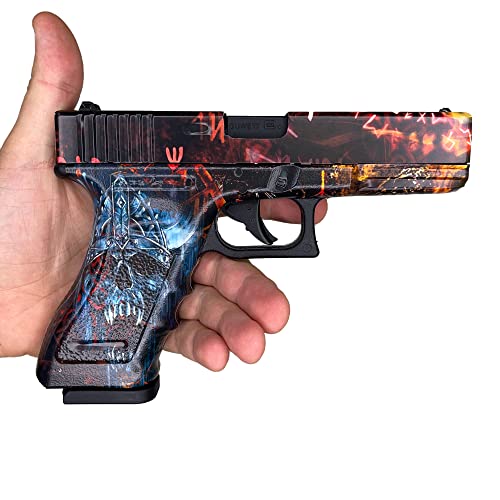 Gold Hook Pistol Skin Heavy Duty Vinyl Gun Wrap With Matte Finish Waterproof Non-Reflective - Made In Usa (Fits Any Handgun) #TOP3