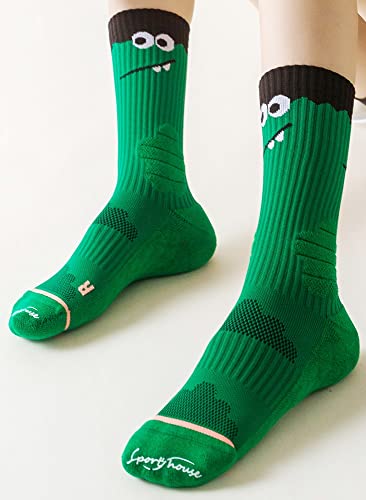 Functional Sports Socks Animal Athletic Crew Socks for Women Big Kids2