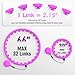 JLoibao Weighted Hula Circle with 32 Links(66 Inch), Sweet Weight Ball, for Adults Weight Loss, Infinity Fitness Hoop Plus Size, for Women Smart Exercise Equipment