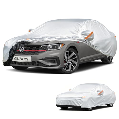 Image of GUNHYI Car Cover Custom Fit Volkswagen Jetta (2005-2026) Waterproof for Automobiles, Oxford Sun Rain Dust Snow Protection (Ships from US Warehouse, Delivery 3-8 Days)