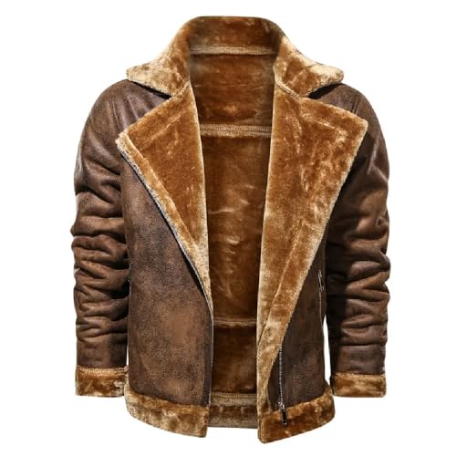 Genuine Leather Jacket for men with fur soft warm Real Leather Jacket2