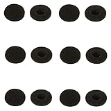 12 Pcs Black Soft Foam Earbuds Cushions Foam Earbud Earpad Ear Bud Pad Replacement Sponge Covers for 13-18mm Earpiece Headphone,Two Way Radio Walkie Talkie Earpiece