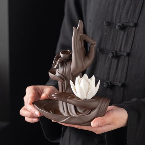 Encensoir cascade bouddha lotus pour libérer l'esprit du stress - 4