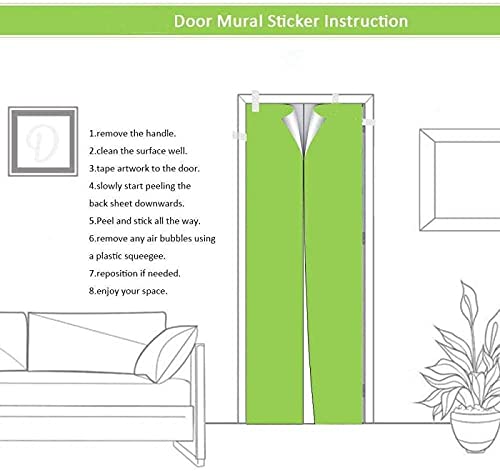 3D deursticker planeet DIY milieuvriendelijke zelfklevende PVC deursticker, gebruikt voor slaapzaal, kantoor en… - Afbeelding 7