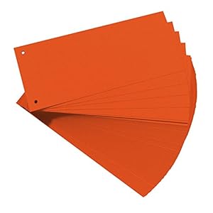 Herlitz Orange Trennblätter Karton, 100 Stück
