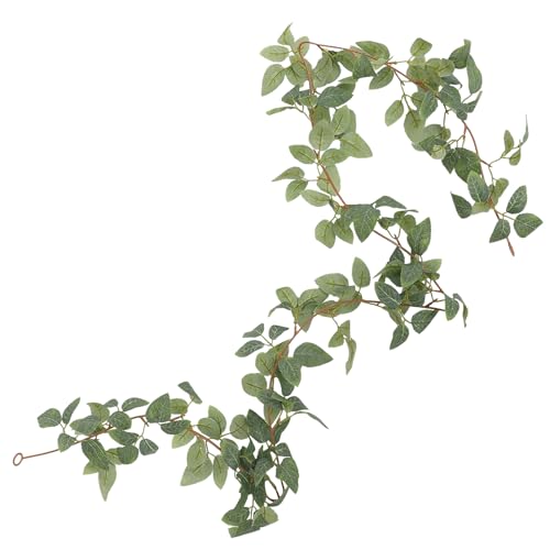 TIDTALEO ?真?瑰葉藤蔓 フェイクグリーンる状植物 屋外対応インテリア装飾 用ウォーターレスグリーン 生活空間とイベント用のリアルタッ