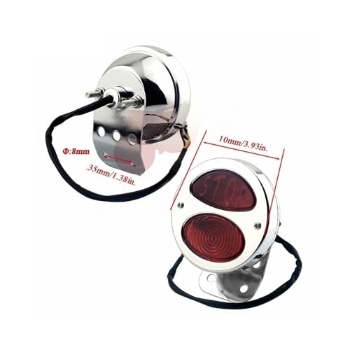 Feu arrière moto LED résistant aux vibrations pour custom 12V
