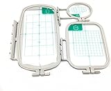YEQIN 3 pcs Sewing Embroidery Machine Hoop Set Sewing Hoop For Brother Embroidery Machine SE270D, SE-350, SE-400, HE-120, HE-240, 500D, 900D, 950D, LB6800PRW etc (3 IN 1 SET)