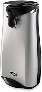 Oster Electric Can Opener with Knife Sharpener, Stainless Steel
