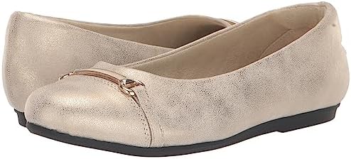 Easy Street Women's Asher Ballet Flat, Soft Gold, 9 Wide | Image 6