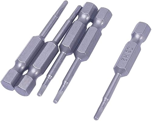 Hegebeck Juego de puntas hexagonales magnéticas de acero S2, punta hexagonal de 0.079in con vástago de 14 pulgadas para mecánico electricista y